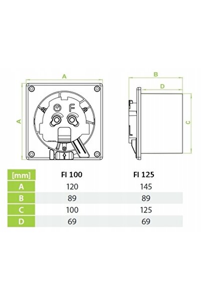 airRoxy Ventilator silențios de baie 100 TIME, montat pe tavan și perete, 11W...