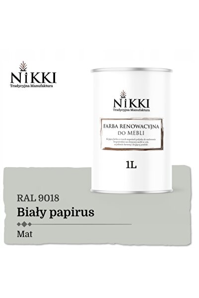 NO BRAND Vopsea pentru fațada dulapului de bucătărie Alb Papyrus RAL9018 Mat 1L