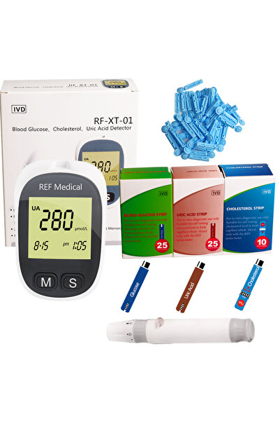 Choice Set A MG UNIT Medical Multi-Function Meter 3 in1 Uric Acid&Blood Gluco...
