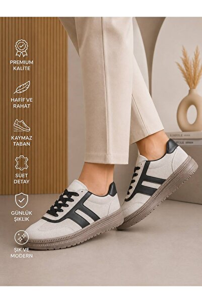 Northoflondon Women's Suede Sneaker Shoes Suitable for Daily Use