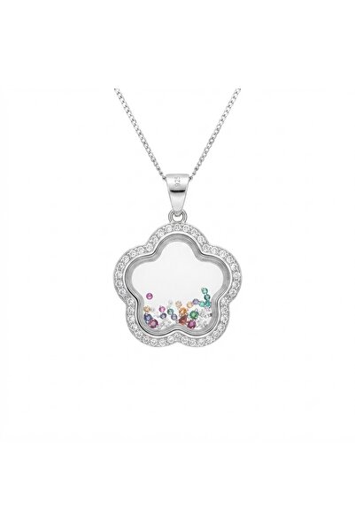 PIETRICELE Colier Funky Star, Argint 925 placat cu rodiu