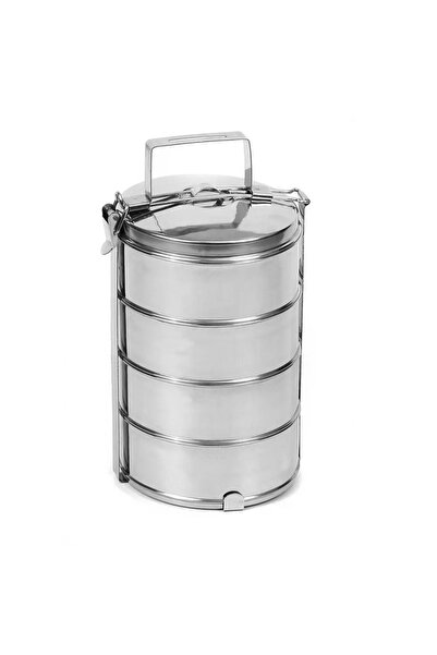 NO BRAND Recipient termic din oțel inoxidabil cu 4 niveluri pentru păstrarea ...