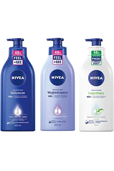 NIVEA Set lapte de corp și balsam 3*625ml