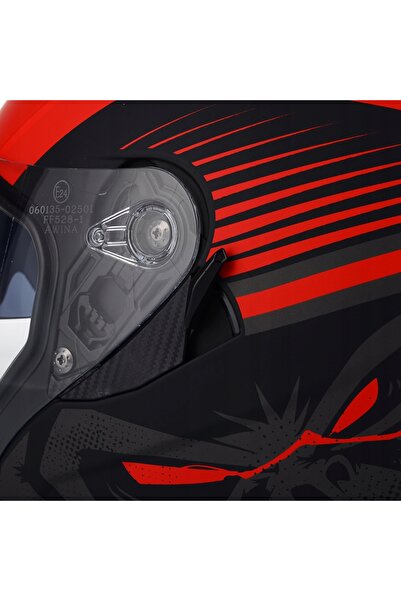 NO BRAND Cască moto deschisă roșu mat, pentru scuter și chopper, omologată BL...
