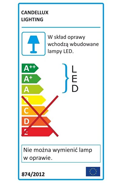 NO BRAND Plafonieră pătrată LED Candellux Lighting Fiera 40 x 40 cm negru cromat