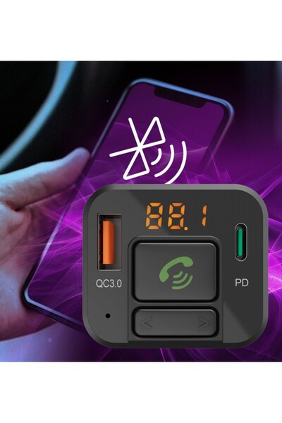 Hama Transmițător FM Bluetooth auto cu încărcător USB A și USB C