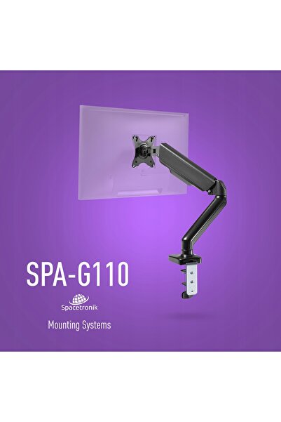 Spacetronik Suport monitor de birou cu arc pneumatic 17-32 " VESA 75/100 Până...