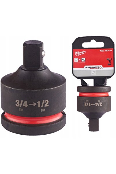 Milwaukee Shockwave Adaptor hexagonal de impact pentru chei tubulare 3/4 " - ...