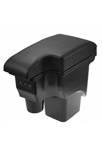 NO BRAND Cutie cotieră dedicată neagră cu port USB pentru FORD FOCUS 2004-201...