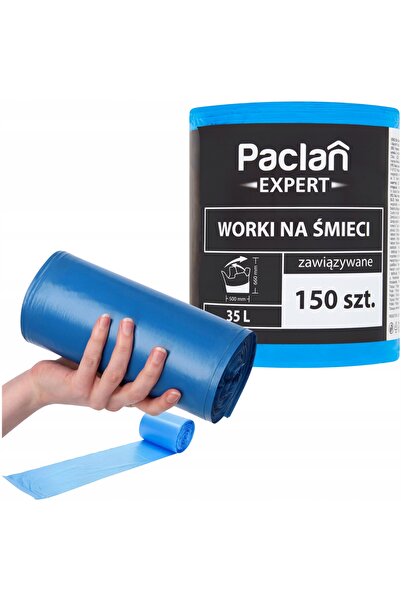 NO BRAND Saci de gunoi 35l cu legături, 150 bucăți, rolă, EXPERT PACLAN 4x