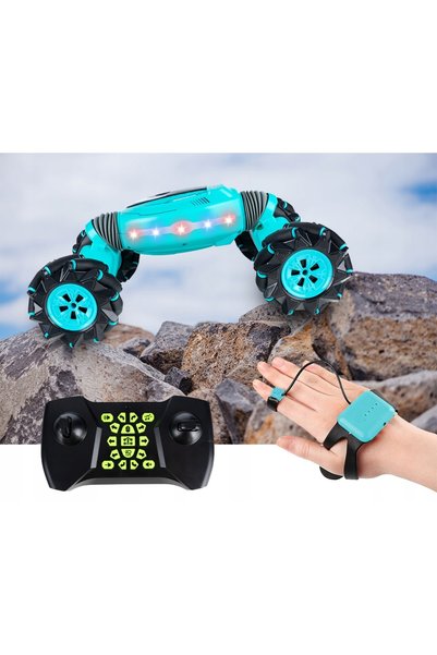 Gotel Mașină telecomandată RC Twister cu acrobații LED Stunt 360 pentru copii