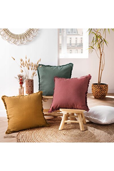Douceur D'INTERIEUR Pernă decorativă din bumbac verde 45x45