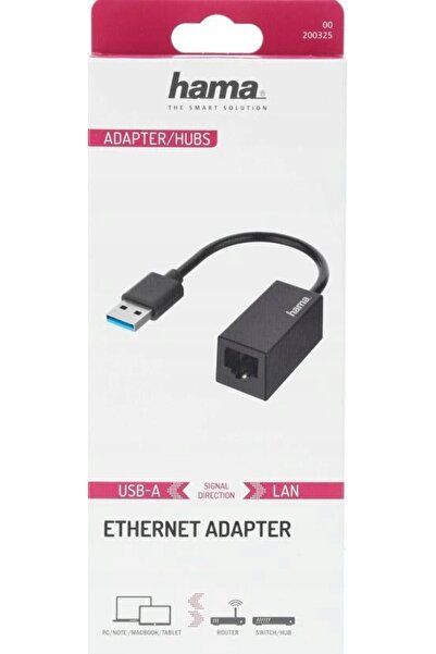 NO BRAND Hama - Adaptor USB-A 3.0 10/100/1000 Mbps, negru -