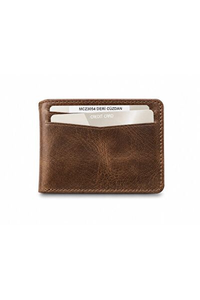 MASSARELLI Genuine Leather Horizontal Brown Grazy Men's Wallet with Gift Box ...