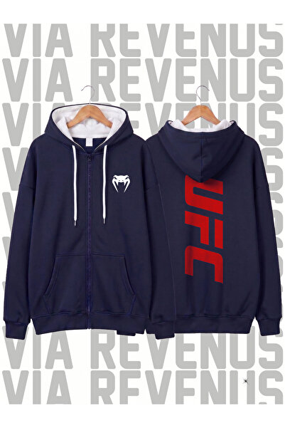 Vordevia Venom Mma Kickboxing Front and Back Printed Unisex Zipper Hooded Swe...