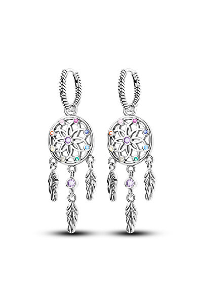 Choice6 KTE144 925 Sterling Silver Filigree Earrings Italian Filigrana Lace D...