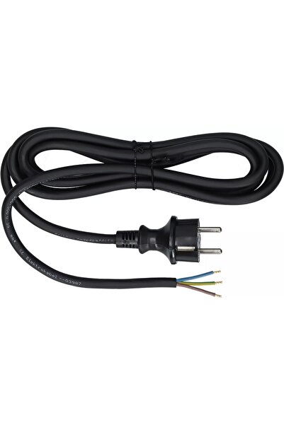 Plastrol Cablu de conectare cu mufă dreaptă IP44 3*2.5 H07RN-F 3M Negru - E+2...
