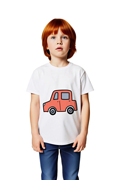 PayBuy Children's T-Shirt Car Printed Round Neck Short Sleeve 100% Cotton Dig...
