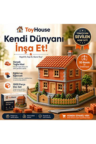 Toyhouse Minyatür Dublex Villa 1000 Parça 3D