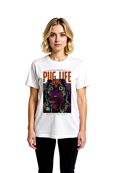 PayBuy Γυναικείο μπλουζάκι με στάμπα Pug Life