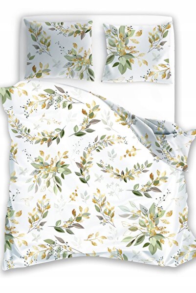 Faro Lenjerie de pat din bumbac 220x200 Flovery Flower Garden Verde