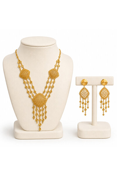 BELLA CİAO Elegant Crystal-Paved Jewelry Set – Design 22