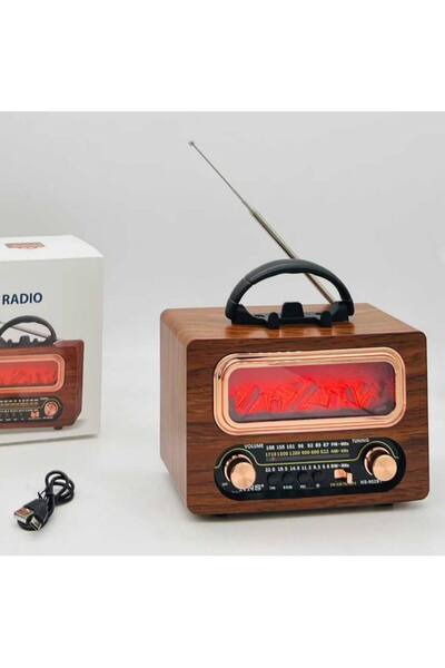 TEKNOTİMER Retro Alev Işıklı AM/FM/SW Radyo, TF Kartlı Vintage Radyo Yeni Alev Işıklı Radyo Bluetooth Hoparlör Taşınabilir Dış Mekan