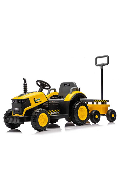 OEM Tractor electric 3 în 1 cu remorcă și telecomandă parentală - Galben ,12V