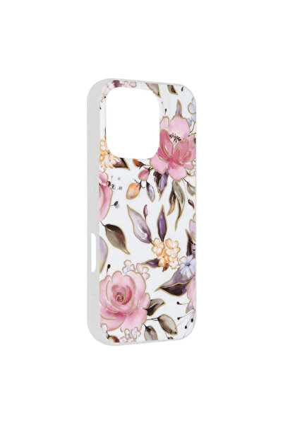 Techsuit Husă pentru iPhone 16 Pro, Seria Marmură, alb - alb
