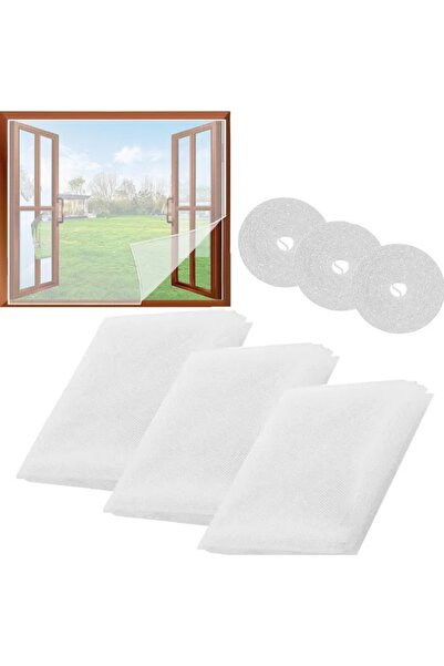 Generic Brand Set 3 plase anti-țânțari geam autoadezive 130x150 cm, ajustabil...