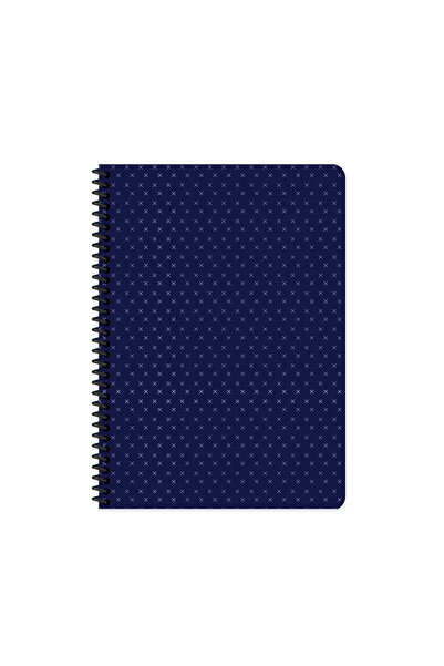 KESKİN COLOR Saguaro Spiralli Lacivert Sert Kapak 100 Yaprak 17*24 Kareli Defter
