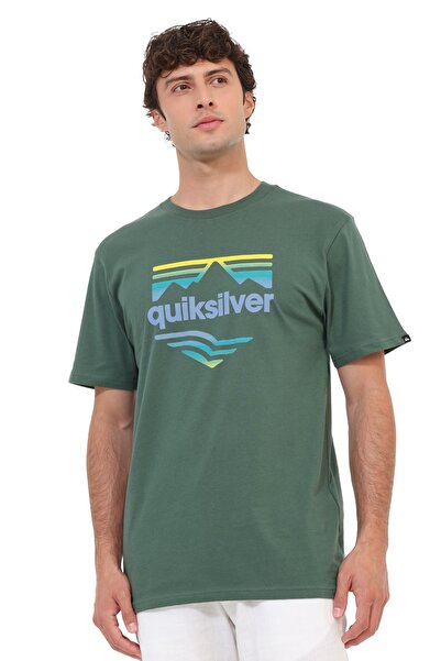 Quiksilver Kısa Kol T-Shirt Erkek Green EV HORIZON FADE SS