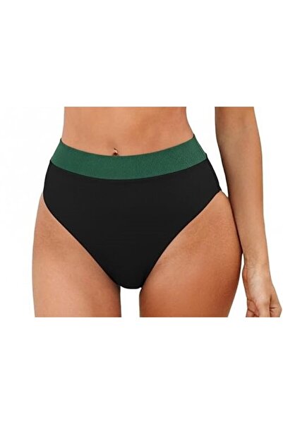 Dotail Slip de baie pentru femei, texturat, cu dungi verzi, mărimea XL, polie...