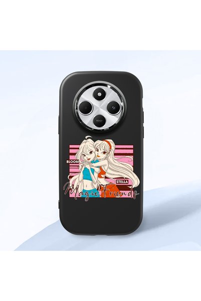 ucuc Redmi A4 Compatible Shock-Absorbing Camera Protected Black Silicone Case