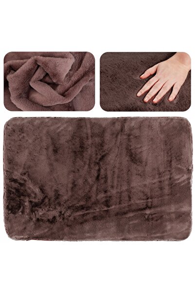 DarianA Сovoras -Fur Moonbeam 60×90 cm, antiderapant, -cu blană, pentru baie ...