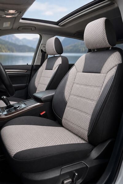 GIOVANNI BUTTİ Torino Huse scaune Auto 11 piese, Airbag, Universal, Bej - Negru