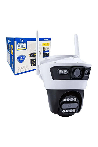 Generic Cameră Supraveghere WiFi cu 2 Lentile, 6MP, IP66 Exterior, Night Visi...