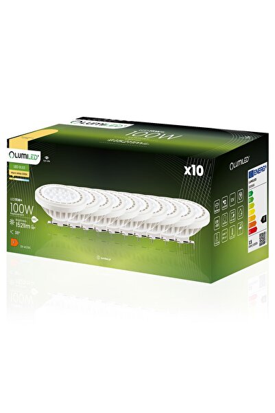 Lumiled 10x Bec LED G53 Spot AR111 15W = 100W 1521lm 3000K Cald 38 °   12V