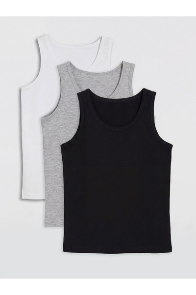 LC Waikiki U Neck Boys' Underwear Vest 5 Pack