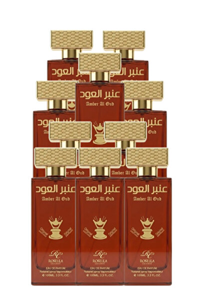 ROSELLA 10 Pieces Amber Al Oud Perfume 100ML