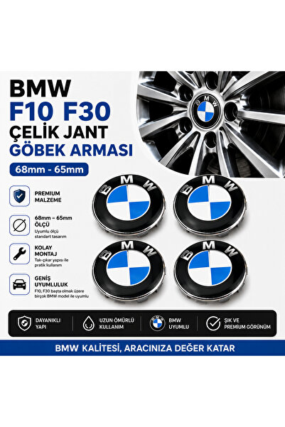 Universal BMW F10 F30 Çelik Jant Göbek Arması 68mm-65mm