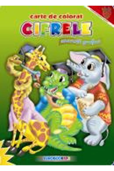 EUROBOOKIDS A4 - Cifrele - Exercitii grafice - Carte de colorat
