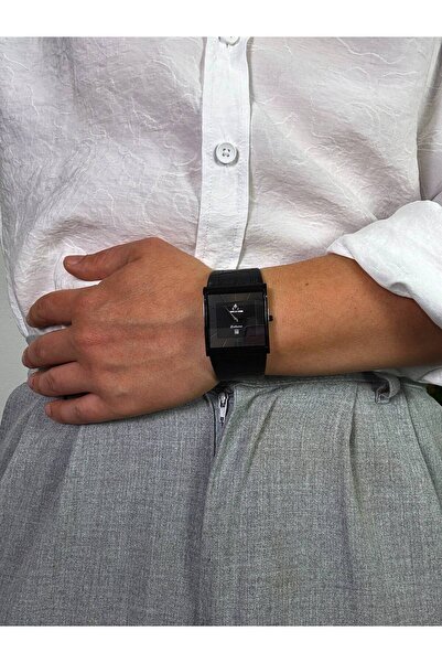 Arvens Vintage Black Dial Black Men's Wristwatch Stainless Steel Case Leather...