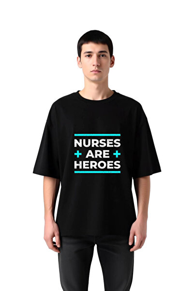 PayBuy Men's Oversize T-Shirt Nursing Profession Honor Print Relaxed Fit Casu...