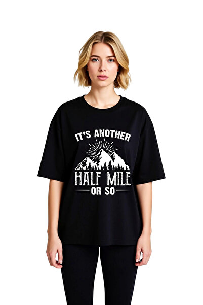 PayBuy Women's Oversize T-Shirt Mountain Themed Printed Humorous Design Short...