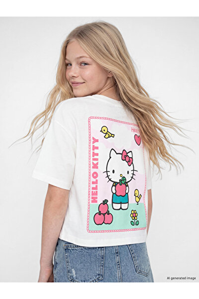 LC Waikiki Rmz Gi̇yi̇m Farkiyla Zero Roba Collar Cute Hero Figure Girl's T-Shirt