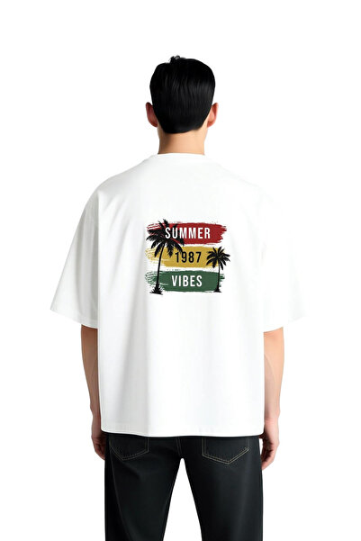 PayBuy Men's Oversize Graphic Printed T-Shirt Retro Summer Theme Nostalgic St...