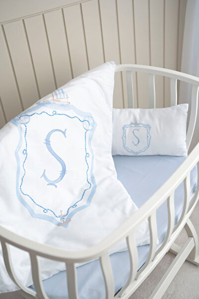 NOU Mother's Side Duvet Cover Set (60X100) - Noble Series - Blue - Letter Ş