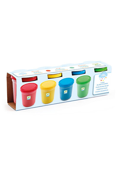 djeco Plastilină 4 tuburi culori clasice