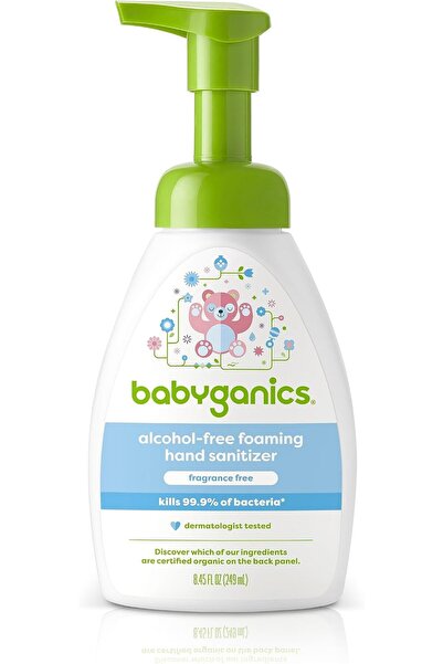 Babyganics Alcohol-Free Foaming Hand Sanitizer, Pump Bottle, Fragrance Free, ...